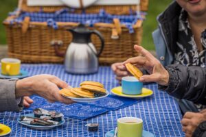 Picknicken met koekjes