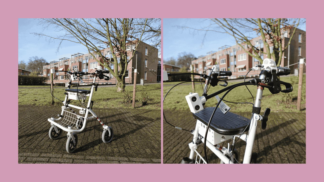 Afbeelding van de trillende rollator bij Het Schild