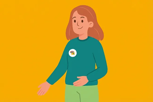 Animatie van zorgprofessional