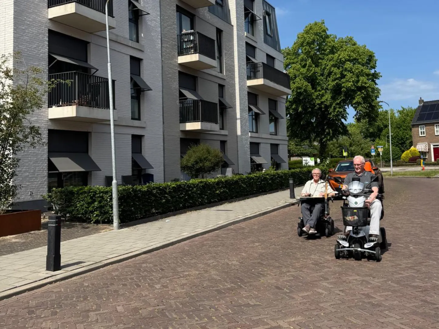 Afbeelding Henk en Henk, bevriende buren op de Prinses Irenestraat